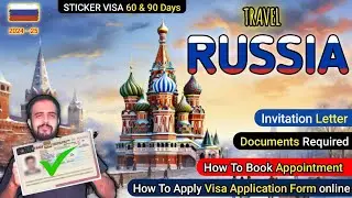 RUSSIA Tourist Visa 2024 🇷🇺 | Russia Sticker Visa | How to Apply Russia Tourist Sticker visa online.