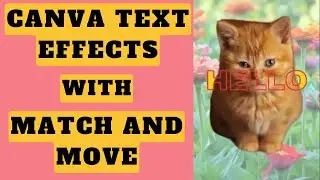 Canva Text Effect with Match and Move 