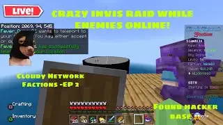 MINECRAFT Cloudy Network Factions - Looking For Bases LIVE !