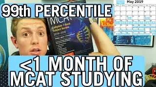 How I Studied for the MCAT (99th Percentile in UNDER 1 MONTH) vs. How I WISH I Studied for the MCAT