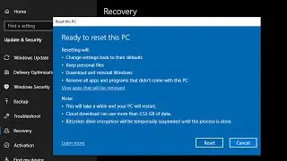 Windows 10 - How to Reset Windows to Factory Settings without installation disc