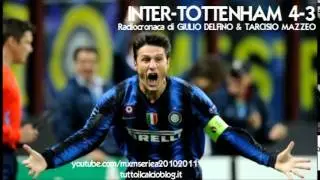 INTER-TOTTENHAM 4-3 - Radiocronaca di Giulio Delfino (20/10/2010) da Radiouno RAI