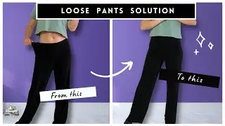 How to Take in Oversized Pants with waistband