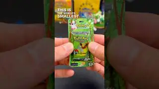 Opening the smallest pack of Pokemon cards in the world😅 #pokemon #pokemoncards