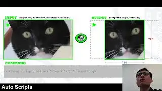 FFmpeg tutorial - How to resize video for Instagram square format   11 ratio cut or pad to 11