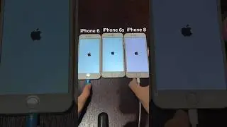 iPhone 6 vs iPhone 6s vs iPhone 8 boot up test 