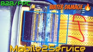 SamSung Galaxy A52s Water 💦 Damage Display Fpc burn B2B/FPC Connector Fix Repair#asmr#mobile2service