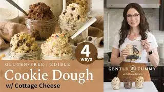 BEST TASTING Edible High-Protein Gluten-Free Cottage Cheese Cookie Dough | 4 FLAVORS | Quick & Easy!