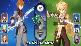 Childe International & Traveler Hyperbloom - 3.5 12F Spiral Abyss (Genshin Impact)