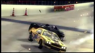 Бабуля замочила всех во FlatOut2 за 4 круга