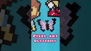 HOW TO DRAW A PIXEL ART BUTTERFLY 