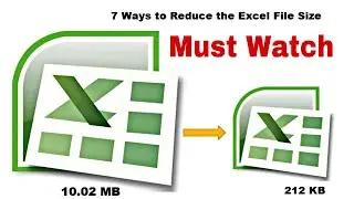 How to Reduce Size of Excel Files - how to reduce excel file size without deleting data