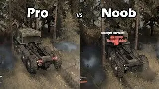 Spintires Mudrunner Pro vs Noob