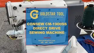 Advanced Textiles Expo - Consew CM-1900SS Sewing Machine- Goldstartool.com - 800-868-4419