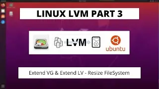 Linux LVM2 Part - 3 - Extend VG & Extend LV - Resize Filesystem