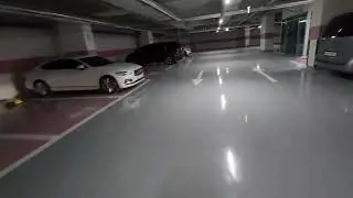 Testing Dr. E TPU Wheels 127mm V1 underground parking garage in Souht Korea!