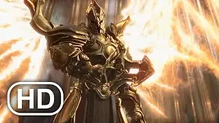 DIABLO 3 Tyrael Destroys Everyone Scene Cinematic 4K