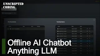 Offline AI Chatbot with your own documents - Anything LLM like Chat with RTX -  | Unscripted Coding