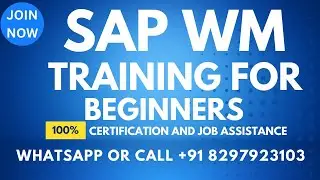 SAP WM Training Videos 1 for beginners What is SAP WM?  Call or What'sApp +91 8297923103