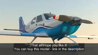 3d modeling of aircraft - cleanup and rendering - part 7