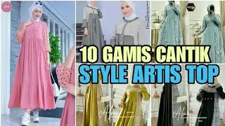 10 Model Baju Gamis Terbaru 2024 | Gamis Lesti Viral | Gamis Motif Polos Kekinian