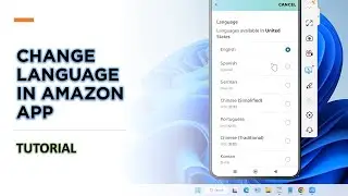 How to Change Language in Amazon App