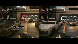 Cyberpunk 2077 1.5 vs 1.3 patch performance test. (ray tracing included).