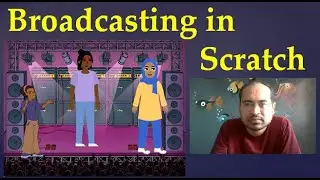 18. How to broadcast messages in scratch ?