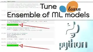 Hyperparameter tuning for Ensemble of ML models (Simple Python Example)