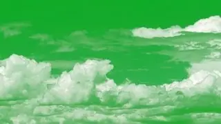 animated clouds on green screen - free use