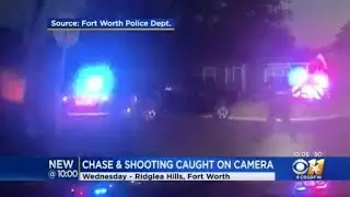 Fort Worth police release footage of chase, officer-involved shooting caught on camera