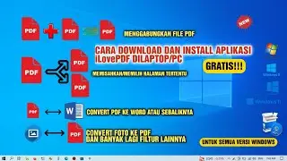 Cara Download Dan Install Aplikasi iLovePDF Di Laptop/Pc - Aplikasi Gratis untuk Keperluan File PDF