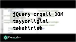 jQuery orqali DOM tayyorligini tekshirish | Dasturlash