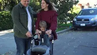 Mother and Son Pushing the Baby Stroller || Copyright free vedios || no copyright footage