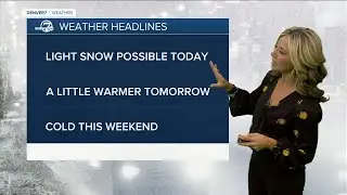 Cold again, with a chance of light snow along the Front Range