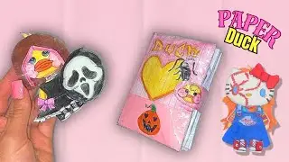 🌸 Tutorial  🌸 Paper duck House Squishy Book / Paper play /Asmr