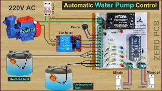 Automatic Water Level Controller using Arduino & float sensor for Overhead Tank | Arduino Project