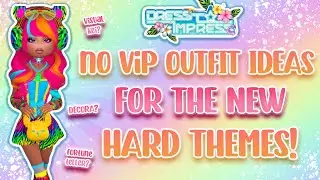 OUTFIT IDEAS FOR THE NEW HARD THEMES IN DRESS TO IMPRESS (NO VIP) | roblox ♡