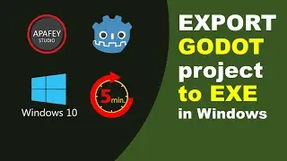 ▶ Godot Tutorial 📖 Export project to EXE 💾 Windows desktop application Tutorial for beginners Basic