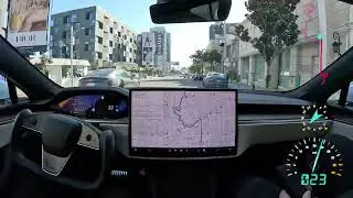 Laurel Canyon on Tesla Full Self-Driving Beta 11.4.7