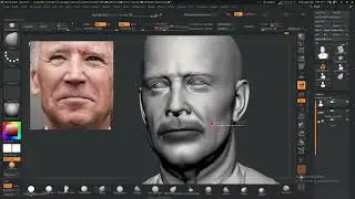 Joe Biden Likeness Sculpting | Male Face Likeness Sculpting in Zbrush |  VOIDART SCHOOL