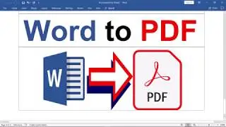 Convert Ms Word document to PDF offline and without any using software application. Simple and easy.