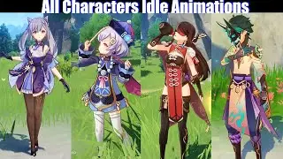 Genshin Impact - All 25 Characters Idle Animations (PC)