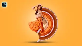 How To Make Circular Pixel Stretch Effect in Photoshop Tutorial