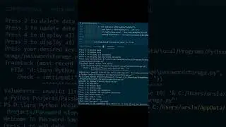Password Storage in Python   #python