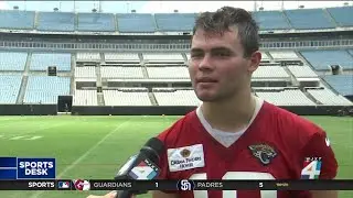 Jaguars rookie quarterback Nathan Rourke’s unconventional path to the pros