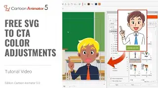 How to Edit Vector Graphics with Color Adjustment Tools | Cartoon Animator 5 Tutorial