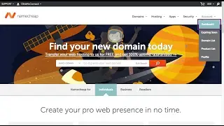 Creating a domain in namecheap