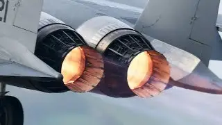 Awesome! F-15 Jet Engine at Max Afterburner Power