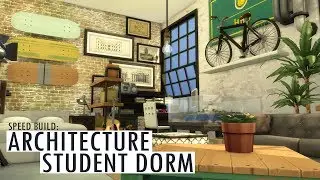 ARCHITECTURE STUDENT DORM - Speed Build - Sims 4 Discover University